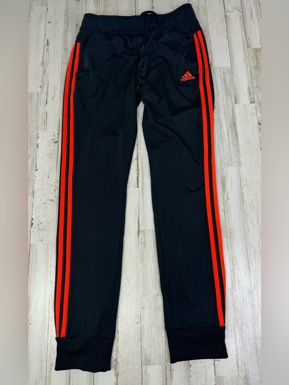 Adidas Climalite Men’s S Sweatpants Black Red Stripe